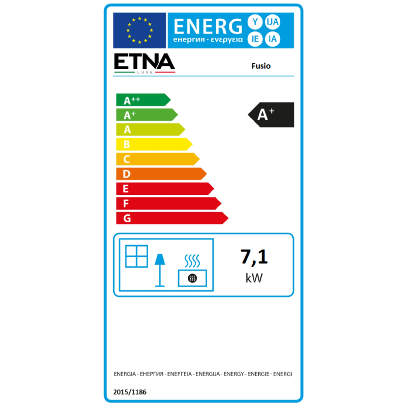 Poêle à bois avec four Fusio Pop - 7 Kw — vue 3
